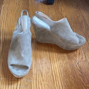 Elizabeth and James Nude Wedges